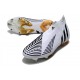 Zapatillas adidas Predator Edge+ FG Blanco Negro Oro
