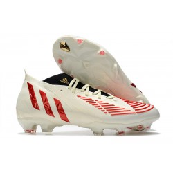 adidas Predator Edge.1 FG Off Blanco Rojo Dorado Metálico