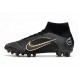 Nike Mercurial Superfly 8 Elite AG-Pro Negro Dorado Metalizado Plateado Metalizado