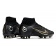 Nike Mercurial Superfly 8 Elite AG-Pro Negro Dorado Metalizado Plateado Metalizado