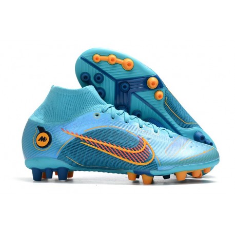 Nike Mercurial Superfly 8 Elite AG-Pro Azul Láser Naranja Marina