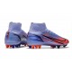 Nike Mercurial Superfly 8 Elite AG-Pro Mbappe Lila Claro Plateado Metalizado