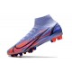 Nike Mercurial Superfly 8 Elite AG-Pro Mbappe Lila Claro Plateado Metalizado