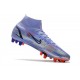 Nike Mercurial Superfly 8 Elite AG-Pro Mbappe Lila Claro Plateado Metalizado