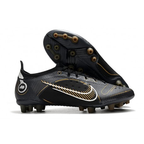 Nike Mercurial Vapor 14 Elite AG-PRO Negro Dorado Metalizado Plateado Metalizado