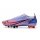 Nike Mercurial Vapor 14 Elite AG Mbappe Lila Claro Plateado Metalizado