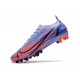 Nike Mercurial Vapor 14 Elite AG Mbappe Lila Claro Plateado Metalizado