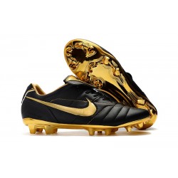 Bota de fútbol Nike Tiempo Legend R10 Elite FG - Negro Oro