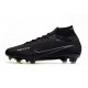 Nike Zoom Mercurial Superfly 9 Elite FG Negro DK Gris Blanco Voltio