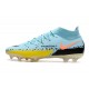 Botas Nike Phantom GT2 Elite DF FG Hielo Glaciar Negro Amarillo Strike