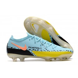 Nike Zapatilla Phantom GT 2 Elite FG Hielo Glaciar Negro Amarillo Strike