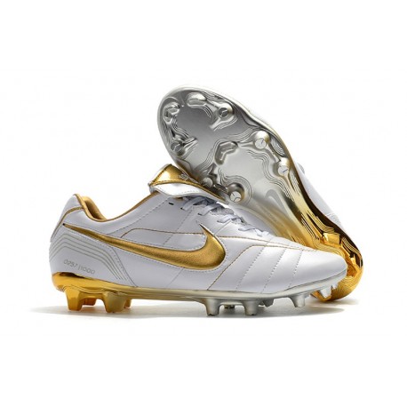 Bota fútbol Nike Tiempo Legend r10 Elite - Blanco Oro