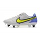 Nike Tiempo Legend IX Elite SG Pro AC Hombre Gris Niebla Volt Zafiro