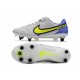 Nike Tiempo Legend IX Elite SG Pro AC Hombre Gris Niebla Volt Zafiro