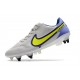 Nike Tiempo Legend IX Elite SG Pro AC Hombre Gris Niebla Volt Zafiro