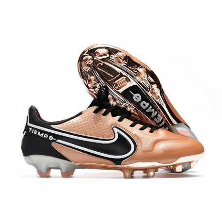 Bota Nike Tiempo Legend IX Elite FG Cobre Metálico Blanco Negro