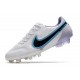 Bota Nike Tiempo Legend IX Elite FG Blanco Negro Azul