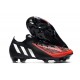 adidas Predator Edge.1 FG Low Cut Negro Blanco Rojo