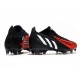 adidas Predator Edge.1 FG Low Cut Negro Blanco Rojo