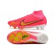 Nuevo Nike Zoom Mercurial Superfly 9 Elite FG Rosa Amarillo