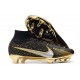 Nuevo Nike Zoom Mercurial Superfly 9 Elite FG Negro Oro Blanco