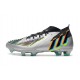 adidas Predator Edge.1 FG Plateado Metálico Negro Amarillo Solar