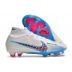 Nike Air Zoom Mercurial Superfly IX Elite FG Blanco Azul