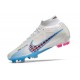 Nike Air Zoom Mercurial Superfly IX Elite FG Blanco Azul