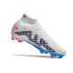 Nike Air Zoom Mercurial Superfly IX Elite FG Blanco Azul