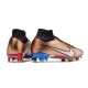 Nike Air Zoom Mercurial Superfly IX Elite FG Bronce Blanco Azul