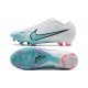 Nike Zoom Mercurial Vapor15 Elite FG Blanco Azul Báltico Rosa Blast Indigo Haze