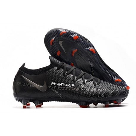 Nike Zapatilla Phantom GT 2 Elite FG Negro DK Gris Humo Cumbre Blanco