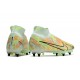 Nike Air Zoom Mercurial Superfly 9 Elite SG Casi Verde Oscuro Azul Total Naranja