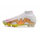 Nike Air Zoom Mercurial Superfly IX Elite FG Blanco Amarillo