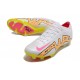 Nike Zoom Mercurial Vapor15 Elite FG Blanco Rosa Amarillo