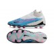 Zapatos de Fútbol Nike Phantom Gx Elite Df Fg Azul Báltico Rosa Blast Blanco Láser Azul