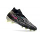 Zapatos de Fútbol Nike Phantom Gx Elite Df Fg Negro Voltio Blanco Azul Glow