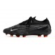 Botas Nike Phantom Gx Elite Fg Negro Cumbre Blanco Dk Gris Humo