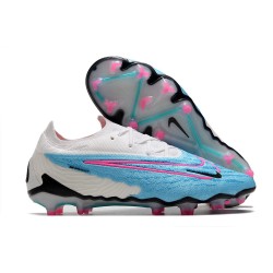 Botas Nike Phantom Gx Elite Fg Azul Báltico Rosa Blast Blanco Láser Azul