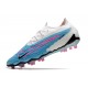 Botas Nike Phantom Gx Elite Fg Azul Báltico Rosa Blast Blanco Láser Azul