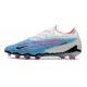 Botas Nike Phantom Gx Elite Fg Azul Báltico Rosa Blast Blanco Láser Azul