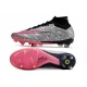 Nike Air Zoom Mercurial Superfly 9 Elite SG Plateado Metalizado Rosa Hyper Negro