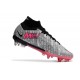 Nike Air Zoom Mercurial Superfly 9 Elite SG Plateado Metalizado Rosa Hyper Negro