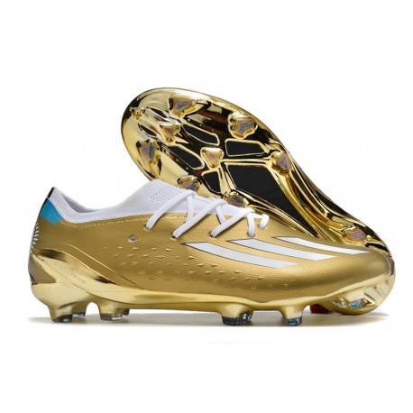 adidas Botas Futbol X Speedportal.1 FG Dorado Blanco