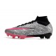 Nike Air Zoom Mercurial Superfly IX Elite FG Plateado Metalizado Rosa Negro