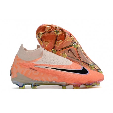 Botas Nike Phantom Gripknit Gx Elite Df Fg Guava Hielo Negro Total Naranja