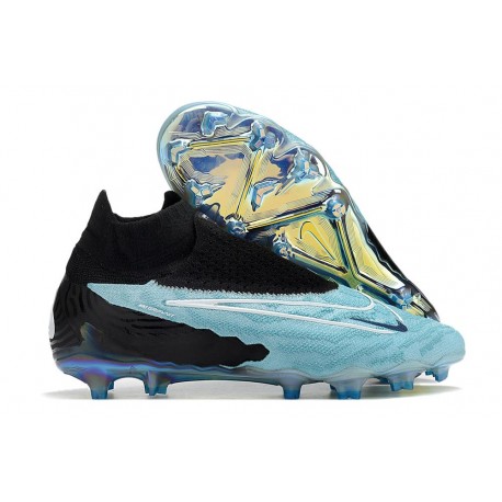 Botas Nike Phantom Gripknit Gx Elite Df Fg Azul Negro