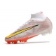 Nike Air Zoom Mercurial Superfly IX Elite FG Blanco Oro