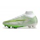 Nike Zoom Mercurial Superfly 9 Elite FG Blanco Verde