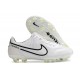 Bota Nike Tiempo Legend IX Elite FG Blanco Negro